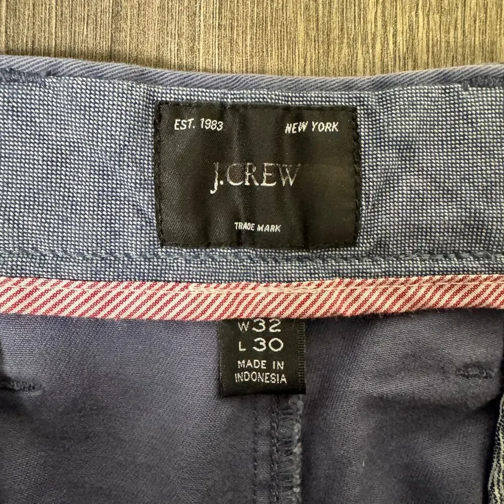 JCrew 770 Straight-fit Stretch Chino Pants SZ 33x30 Dusty Navy Flat Front Twill